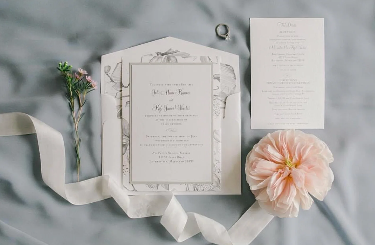 Custom Wedding Invitations by Kindly RSVP Designs